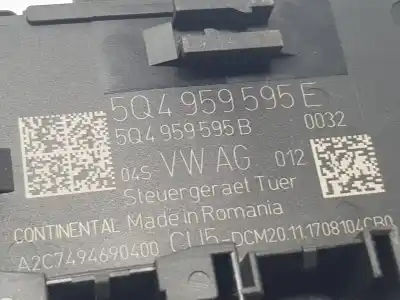 Автозапчастина б/у електронний модуль для skoda superb (3v3) 2.0 tdi посилання на oem iam 5q4959595e  5q4959595e