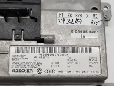 Автозапчастина б/у багатофункційний дисплей для a3 q7 3.0 v6 24v tdi посилання на oem iam 4f0919603b  8t0919603c
