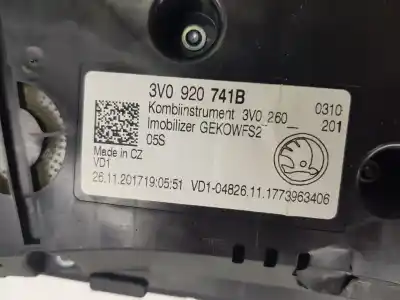 Автозапчасти б/у приборная доска за skoda superb (3v3) 2.0 tdi ссылки oem iam 3v0920741b  3v0920741b