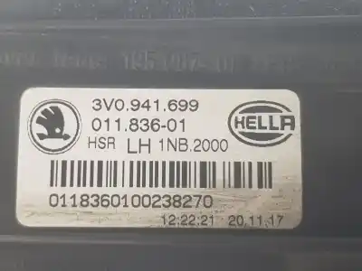 Автозапчасти б/у левая противотуманная фара за skoda superb (3v3) 2.0 tdi ссылки oem iam 3v0941699  3v0941699