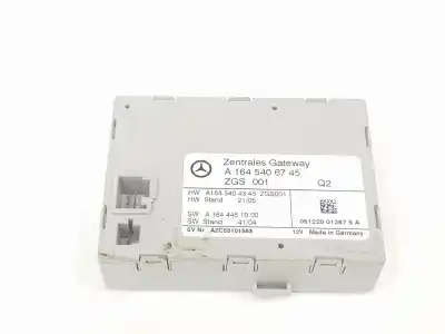 Автозапчасти б/у электронный модуль за clase c clase m 3.0 cdi ссылки oem iam a1645406745  a1645406745