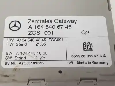 Автозапчасти б/у электронный модуль за clase c clase m 3.0 cdi ссылки oem iam a1645406745  a1645406745