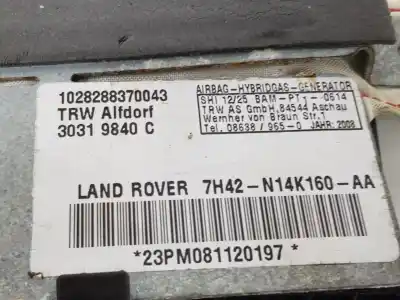 Автозапчасти б/у левая задняя подушка безопасности за land rover range rover (lm) 3.6 td v8 ссылки oem iam 7h42n14k160aa  ehm500970