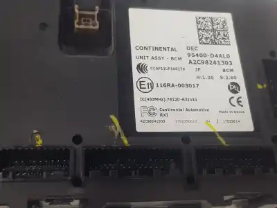 Second-hand car spare part electronic module for kia optima (jf) 1.7 crdi oem iam references 95400d4al0  95400d4al0