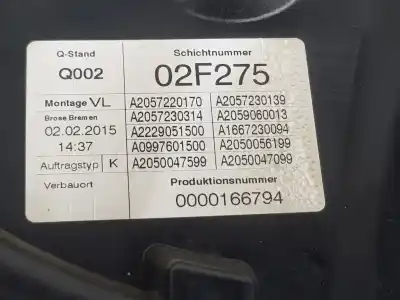 Автозапчастина б/у регулятор вікна передній лівий для clase c clase c familiar 1.6 cdi посилання на oem iam a2057209111  a2057209111