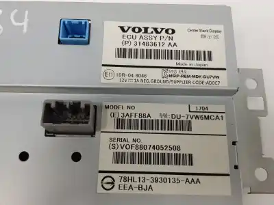 Second-hand car spare part multifunction display for volvo xc60 2.0 d oem iam references 31483612  31483612