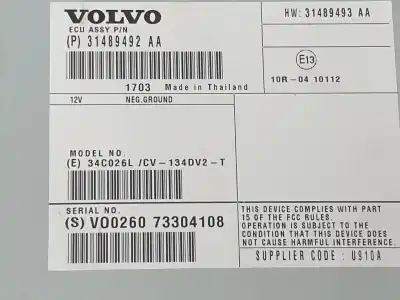 Second-hand car spare part electronic module for volvo xc60 2.0 d oem iam references 31489492aa  31489493aa