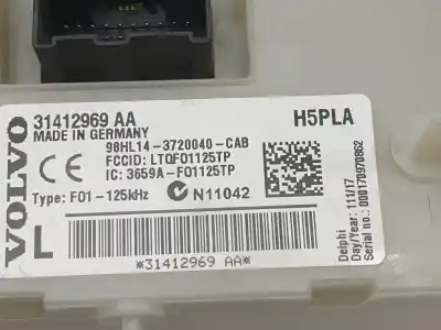 Second-hand car spare part fuse box unit for volvo xc60 2.0 d oem iam references 31412969  31412969