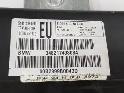 Second-hand car spare part front right side airbag for bmw 3 (e46) 320 d oem iam references 348217438084  7037230