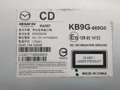 Second-hand car spare part audio system / radio cd for mazda cx5 ke style 2wd oem iam references kb9g669g0  kb9g669g0