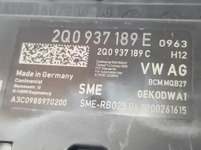 Second-hand car spare part electronic module for seat ibiza 1.6l oem iam references 2q0937189e  2q0937189e