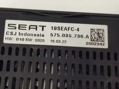 Second-hand car spare part electronic module for seat ibiza 1.6l oem iam references 575035736a  575035736a