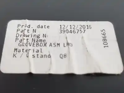 Автозапчастина б/у бардачок для opel astra j gtc 1.6 cdti (08) посилання на oem iam 39046757  39203527