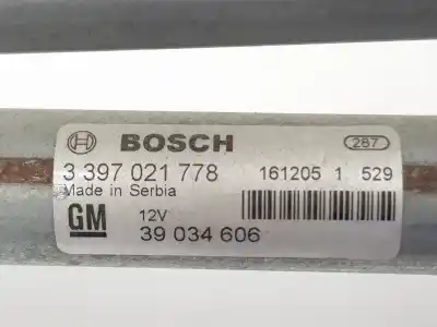 Автозапчастина б/у двигатель передніх склоочисників для opel astra j gtc 1.6 cdti (08) посилання на oem iam 39034606  39034606