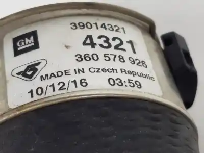 Автозапчастина б/у трубопровод турбокомпенсатора для opel astra j gtc 1.6 cdti (08) посилання на oem iam 39014321  39014321