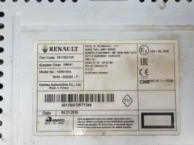 Tweedehands auto-onderdeel AUDIOSYSTEEM / RADIO-CD voor PEUGEOT BIPPER  OEM IAM-referenties 281150213R  281150213R