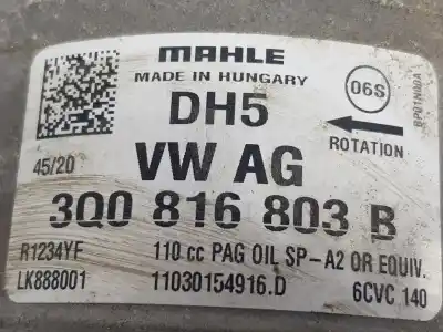 Автозапчасти б/у компрессор кондиционера воздуха за skoda fabia ambition ссылки oem iam 3q0816803b  3q0816803b