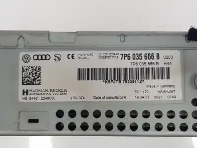 Автозапчастина б/у аудіо система / радіо cd для volkswagen touareg (7p5) 3.0 v6 tdi dpf посилання на oem iam 7p6035666b