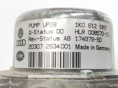 Автозапчастина б/у галмумний депресор / вакуумний насос для skoda fabia ambition посилання на oem iam 1k0612181f  1k0612181f