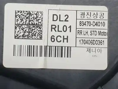 Second-hand car spare part rear left window regulator for kia optima drive oem iam references 83470d4010  83471d4000