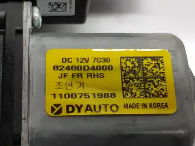 Second-hand car spare part right front window motor for kia optima drive oem iam references 82460d4000  82460d4000