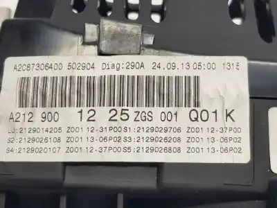 Pezzo di ricambio per auto di seconda mano pannello degli strumenti per clase c clase e lim. 2.1 cdi riferimenti oem iam a2129001225  a2129001225