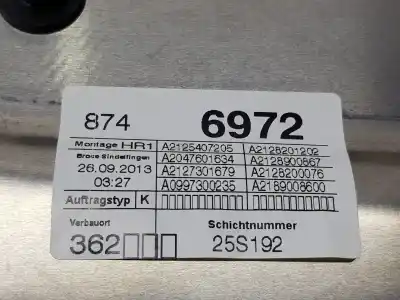 Second-hand car spare part rear right window regulator for clase c clase e lim. 2.1 cdi oem iam references a2127301879  a2127301879