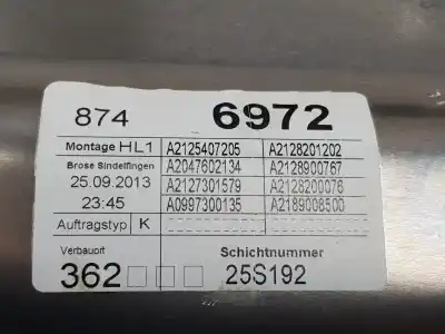 Автозапчасти б/у регулятор стекла заднего левого за clase c clase e lim. 2.1 cdi ссылки oem iam a2127301779  a2127301779