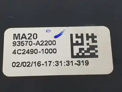 Second-hand car spare part left front power window switch for kia ceed (jd) 1.0 drive oem iam references 93570a2200  93570a2200wk