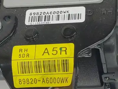Second-hand car spare part rear right seat belt for kia ceed (jd) 1.0 drive oem iam references 89820a6000  89820a6000wk
