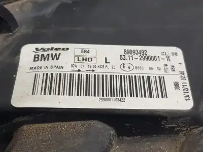 Peça sobressalente para automóvel em segunda mão farol / farolim esquerdo por bmw x1 (e84) x1 xdrive 18d referências oem iam 63112990001  2990001