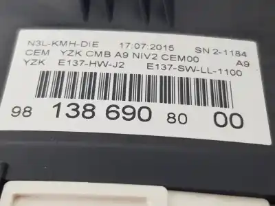 Peça sobressalente para automóvel em segunda mão quadrante por peugeot 208 active referências oem iam 9813869080  9813869080