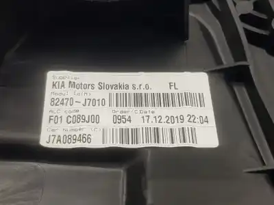 Second-hand car spare part driver left window regulator for kia ceed drive 110 cv / 81 kw oem iam references 82470j7010  82471j7000