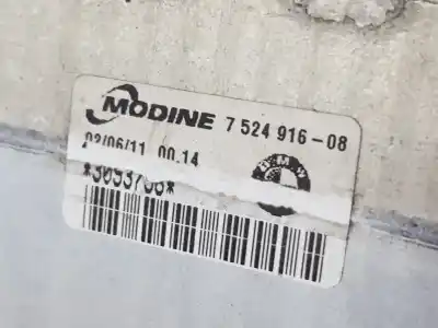 Peça sobressalente para automóvel em segunda mão intercooler por bmw serie 1 berlina (e81/e87) 116d referências oem iam 7524916  17517524916