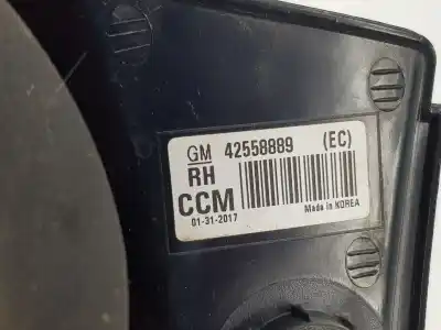Pezzo di ricambio per auto di seconda mano luci posteriori destra per opel mokka x selective start/stop riferimenti oem iam 42558889  42599463