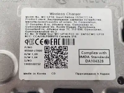 Second-hand car spare part electronic module for kia ceed (cd) 1.4 t-gdi oem iam references 95560j7000  95560j7000