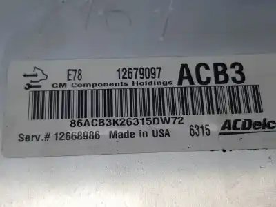 Second-hand car spare part ecu engine control for opel mokka x selective start/stop oem iam references 12668986  12692201