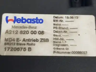 Peça sobressalente para automóvel em segunda mão Motor Elétrico De Teto por CLASE C CLASE E LIM. 2.1 CDI Referências OEM IAM A2128200008  A2128200008