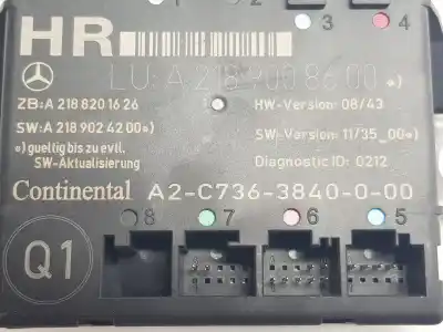 Second-hand car spare part electronic module for clase c clase e lim. 2.1 cdi oem iam references a2189008600
