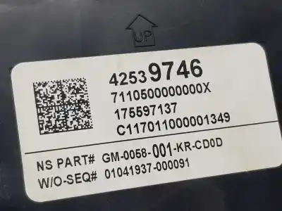 Pièce détachée automobile d'occasion compteur de vitesse tableau de bord pour corsa mokka x selective startstop références oem iam 42539746  42573261