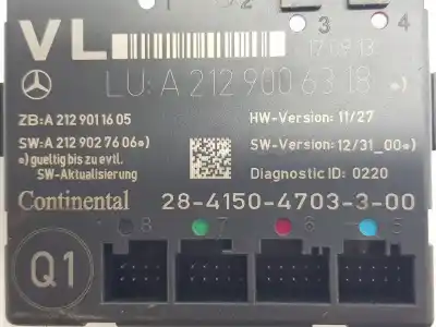 Second-hand car spare part electronic module for clase c clase e lim. 2.1 cdi oem iam references a2129006318