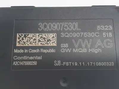 Second-hand car spare part electronic module for audi q2 (gab) basic oem iam references 3q0907530l  3q0907530l