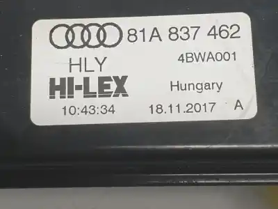 Автозапчасти б/у регулятор стекла переднего правого за audi q2 (gab) basic ссылки oem iam 81a837462  81a837462