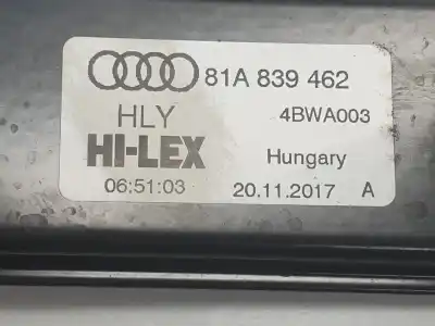 Автозапчасти б/у задний правый стеклорегулятор за audi q2 (gab) basic ссылки oem iam 81a839462  81a839462