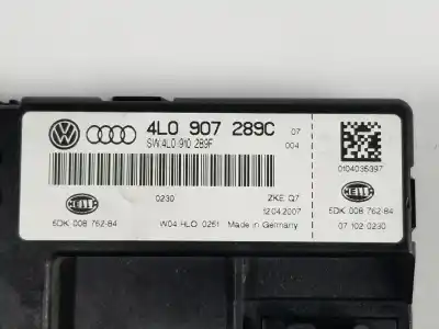 Second-hand car spare part electronic module for audi q7 (4l) 3.0 v6 24v tdi oem iam references 4l0907289c  4l0910289f