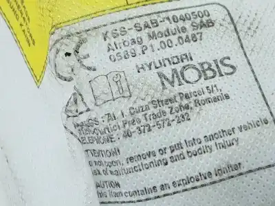 Second-hand car spare part front left side airbag for kia ceed (jd) 1.0 drive oem iam references 88910a2000  88910a2000