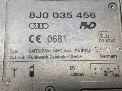 Second-hand car spare part electronic module for audi a5 (8t3) 2.7 tdi oem iam references 8j0035456  8j0035456a