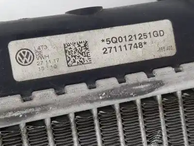Автозапчастина б/у водяний радіатор для skoda superb (3v3) 2.0 tdi посилання на oem iam 5q0121251gd  5q0121251gd