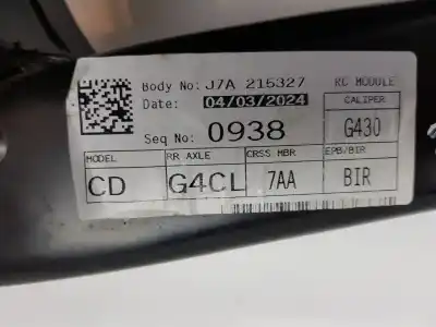 Pezzo di ricambio per auto di seconda mano asse posteriore per kia ceed drive 110 cv / 81 kw riferimenti oem iam 55410j7aa0  55410j7aa0