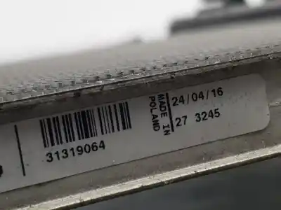 Peça sobressalente para automóvel em segunda mão radiador de água por volvo v40 inscription referências oem iam 31319064  31319064